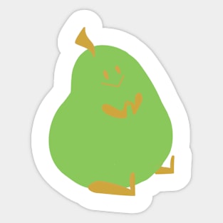 A happy pear Sticker